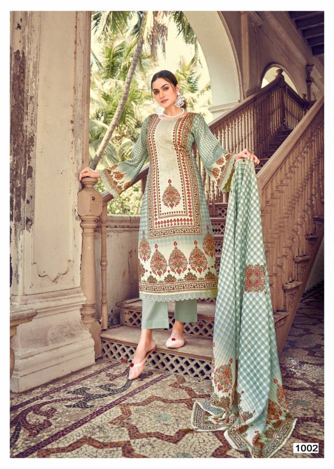 Aarzoo By Heritage Printed Dress Material Catalog
